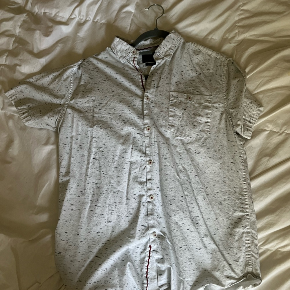 Cactus Man slim fit short sleeve button down size medium